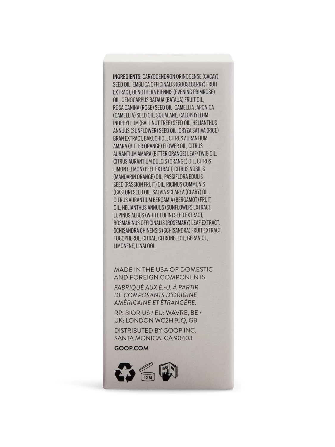 goop Beauty Nutrient Face Oil | Anti Aging Moisturizer for Smooth Skin Texture