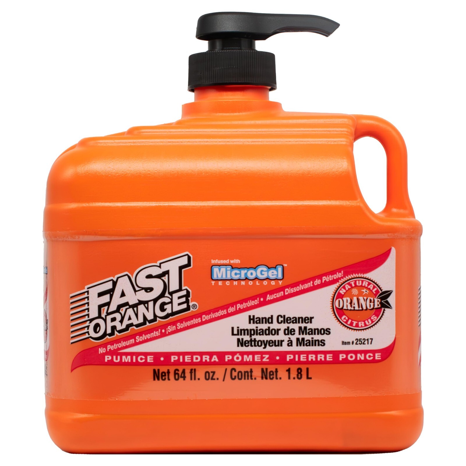 Fast Orange Permatex 25217 Pumice Lotion, Heavy Duty Hand Cleaner, Natural Citru
