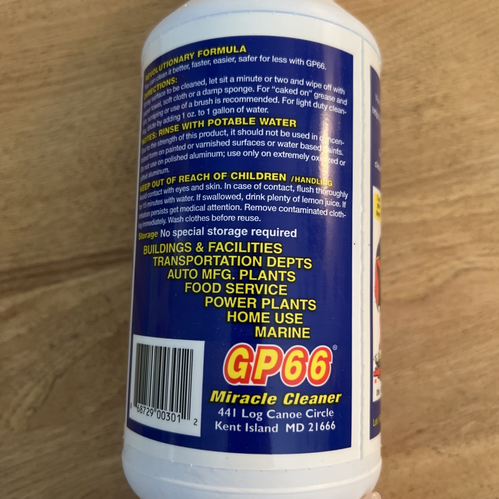 GP66 Miracle Cleaner & Degreaser Concentrate 1Quart 32oz NEW Sealed