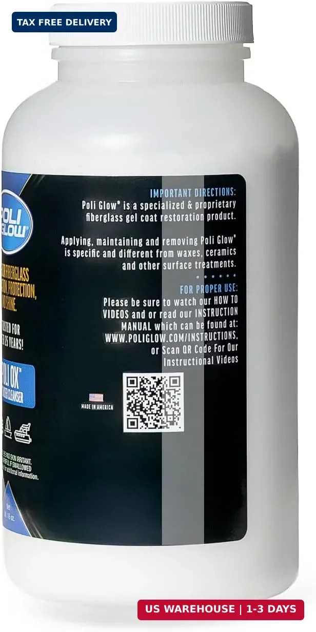 Poli Ox® Oxidation Removal Kit for Boats, RVs, or Fiberglass Surfaces-Removes He