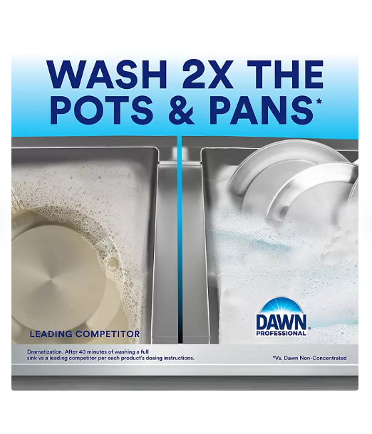 Dawn Professional Dish Detergent, 1 gal. original scent – free shipping (2pk)