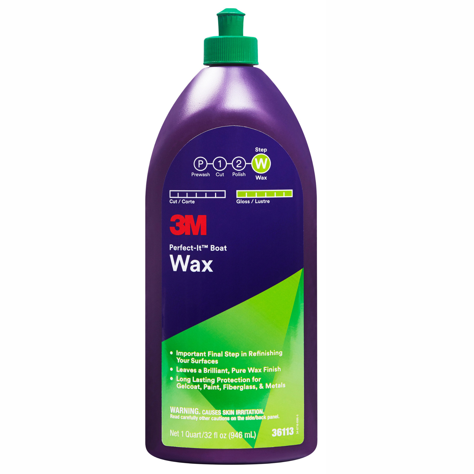 3M Perfect-It Boat Wax: 1 quart (White)