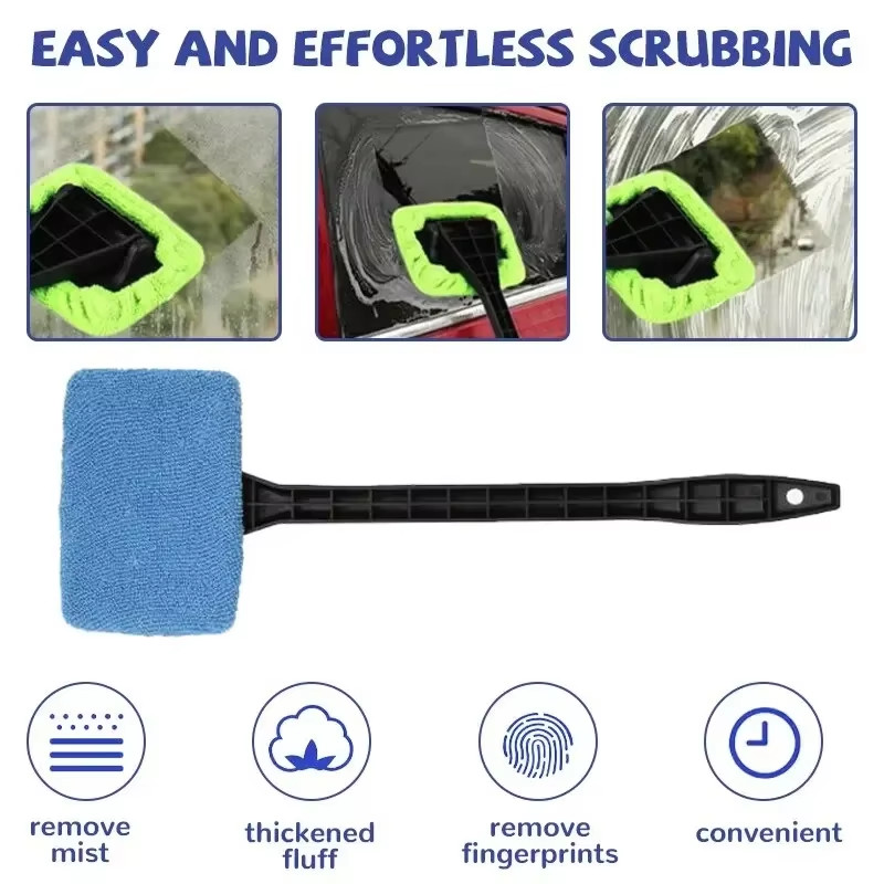 Car Window Cleaner Brush Kit Windshield Cleaning Wash Tool inside Interior Auto