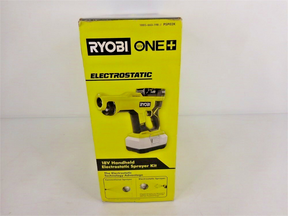 Ryobi One+ 18V ElectroStatic Cordless Handheld Sprayer Kit – PSP02K