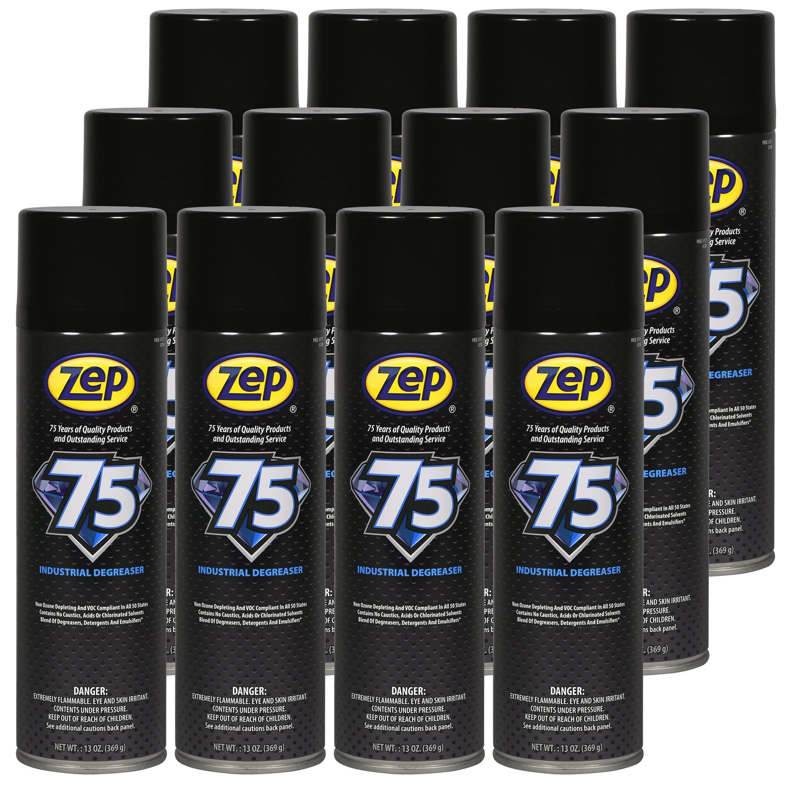 Zep 75 Industrial Degreaser – 20 Oz (Case of 12) 357501 – Heavy-Duty Industrial