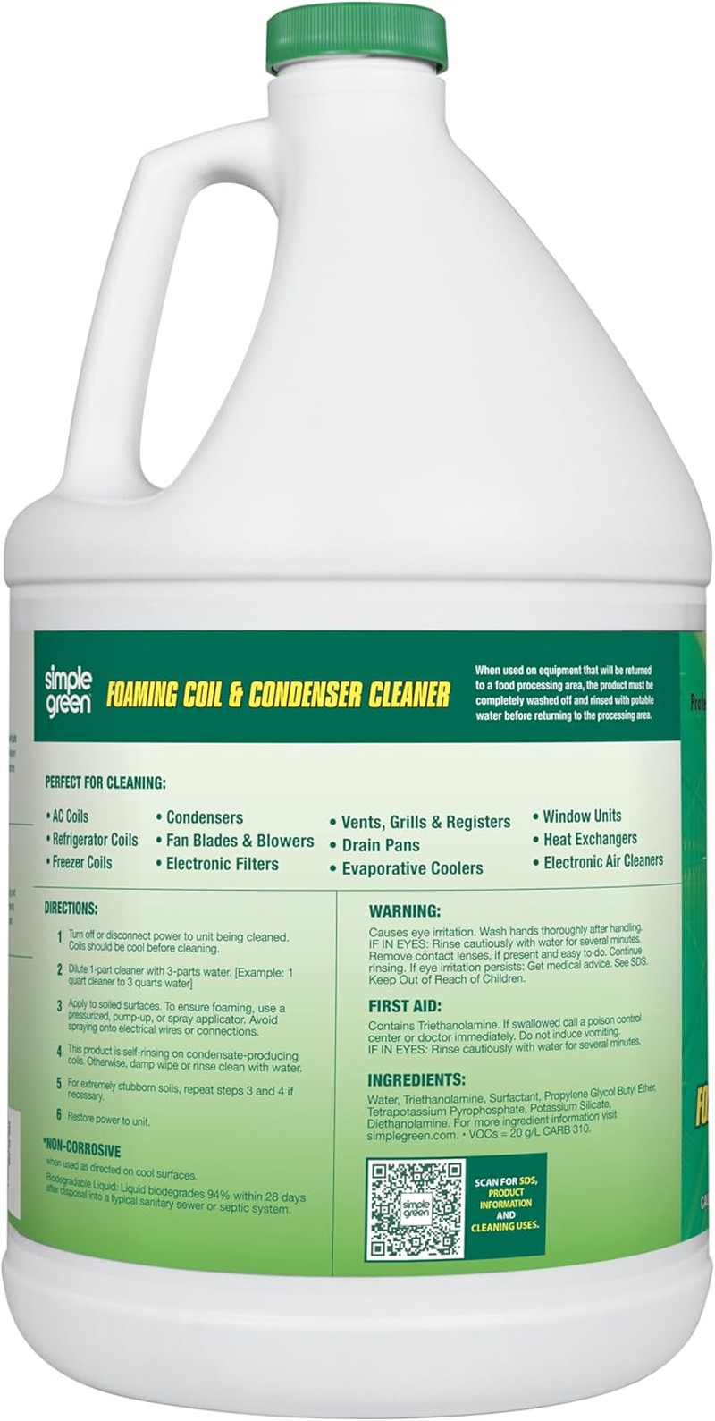 Foaming Coil Cleaner – Gallon, 128 Fl Oz (Pack of 1)