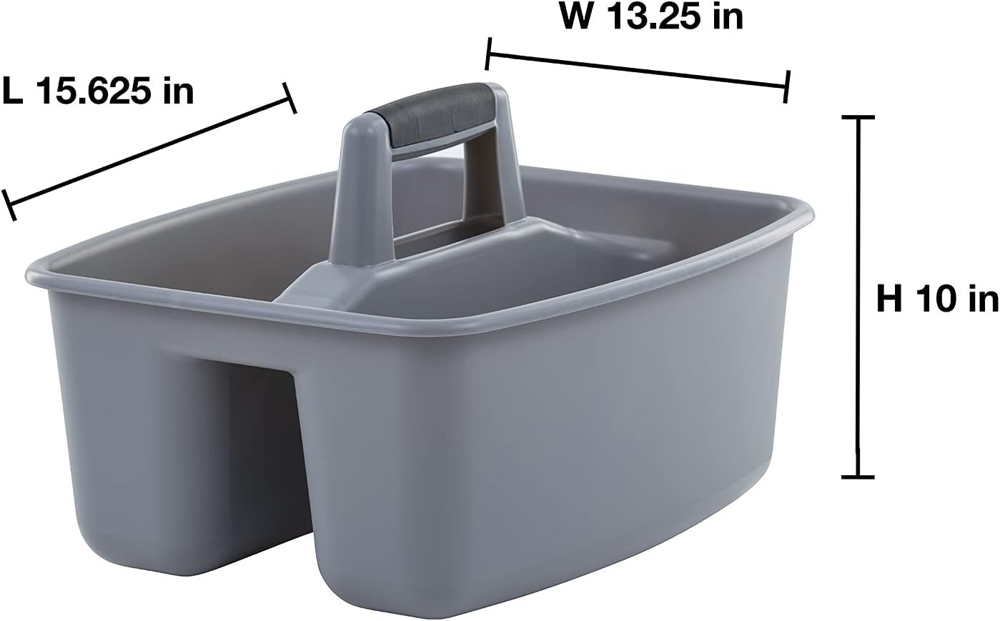 MightyTuff All-Purpose Cleaning Caddy – Durable & Portable – 2 Count, Grey/Black