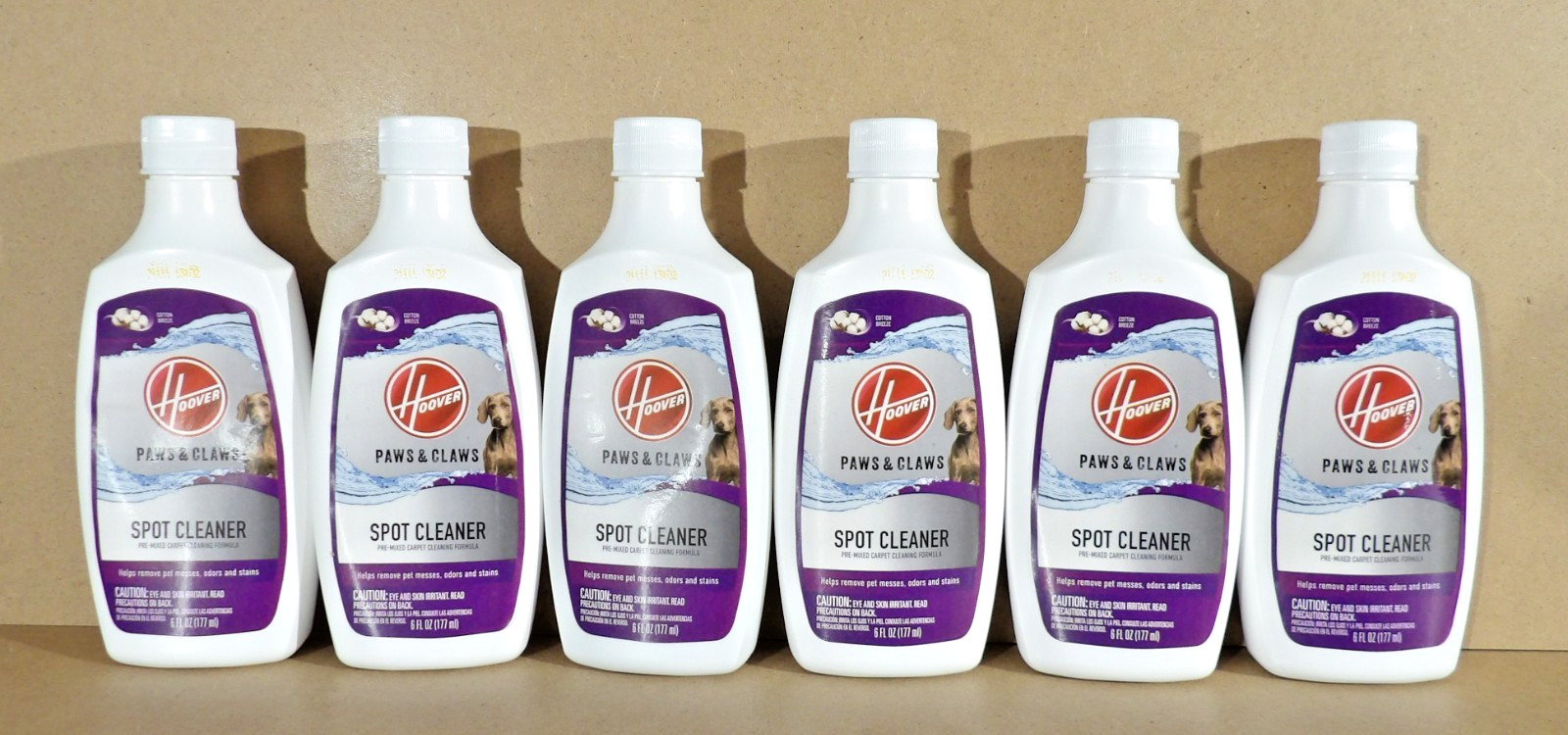6 Hoover Paws & Claws Spot Cleaner Carpet Cleaning Formula 6 oz Each SEALED