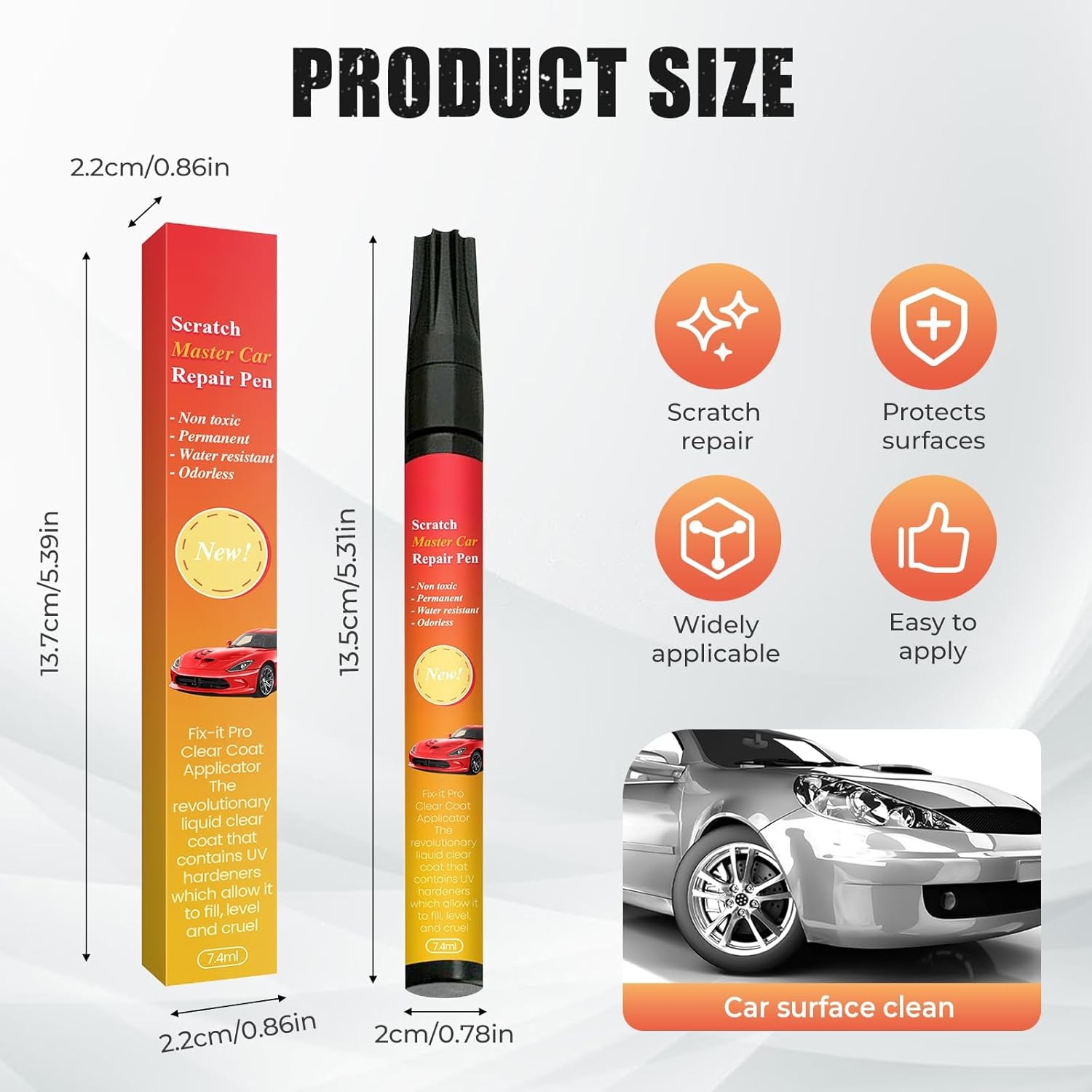 1~3Pcs Magic Car Scratch Removal Pen,Car Paint Scratch Remover Pen For All Cars