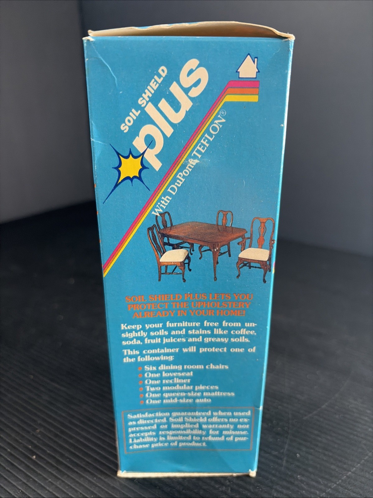 Soil Shield Plus Furniture Auto Fabric Upholstery Protector DuPont TEFLON VTG