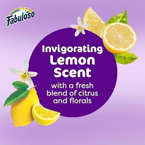 Fabuloso Multi-Purpose Cleaner, 2X Concentrated Formula, Refreshing Lemon Scent,