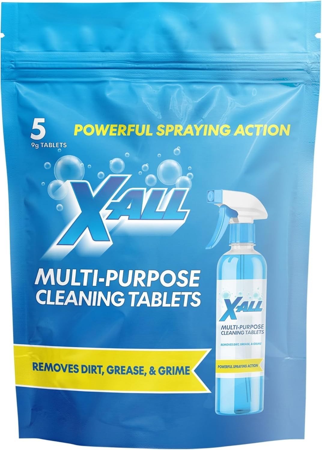 Multi-Purpose Cleaning Tablets for All Surfaces Streak-Free Shine Pack of 5