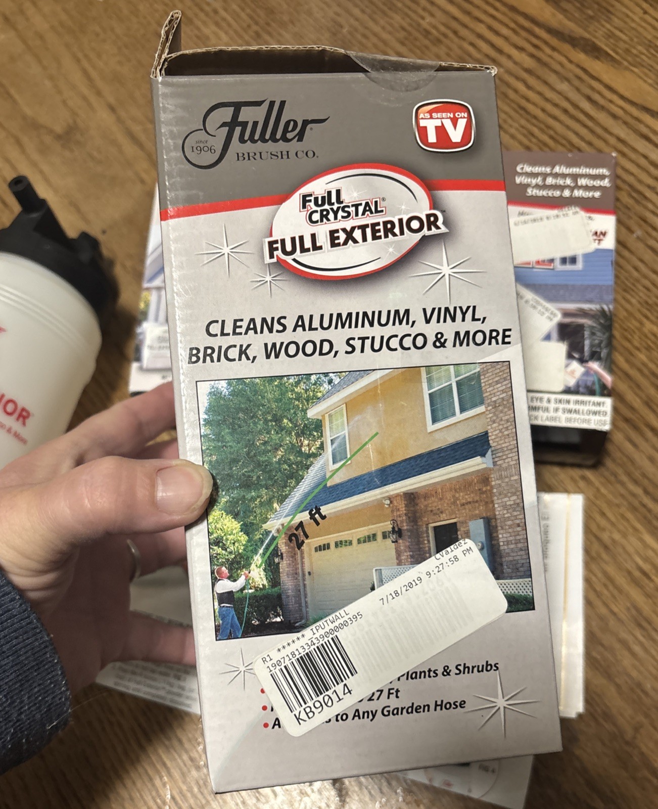 Fuller Brush Full Crystal Exterior Kit Alum Vinyl Brick Wood Stucco 2 Refills