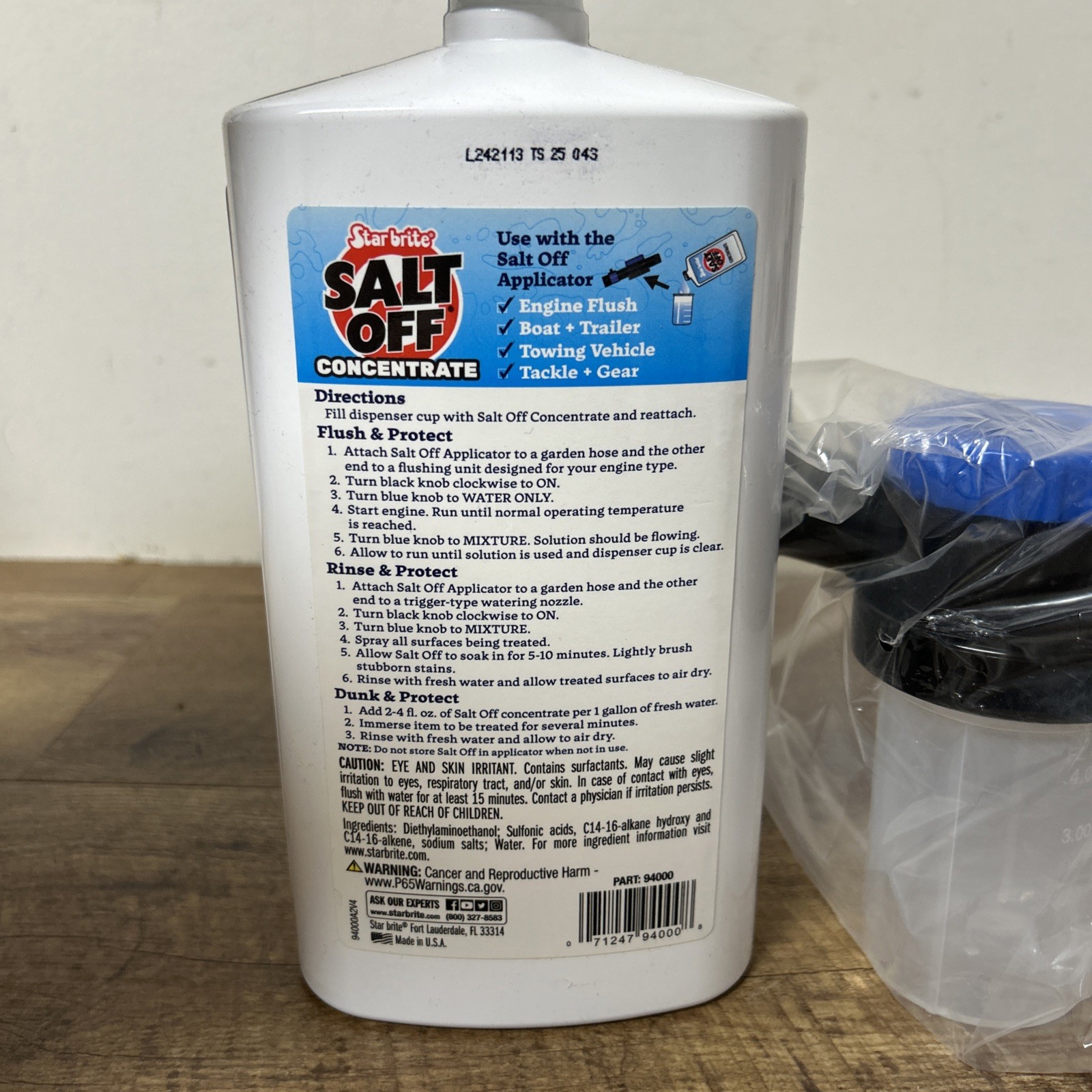 Star brite Salt Off Concentrate 32oz Kit w/ Hose Mixer – Boat & Vehicle Care NEW