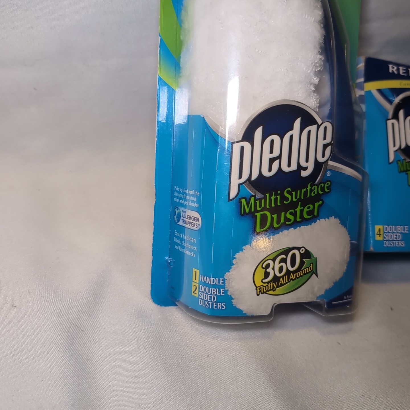 Pledge MultiSurface Duster 360 Fluffy All Round Starter Kit & 4 Pack Refill NOS