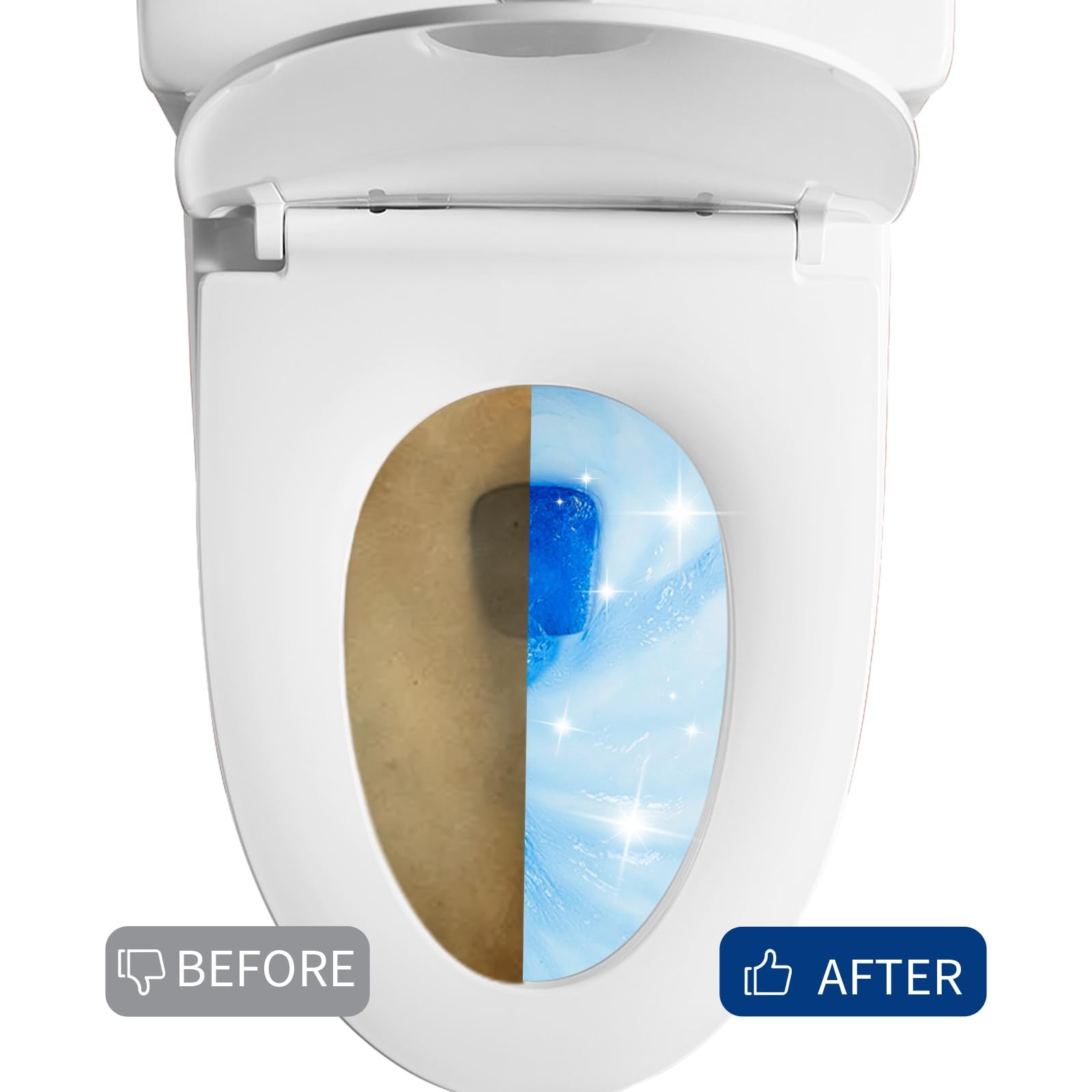 Automatic Toilet Cleaner Tablets, Septic Tank Safe, Removes Hard Water Rings …