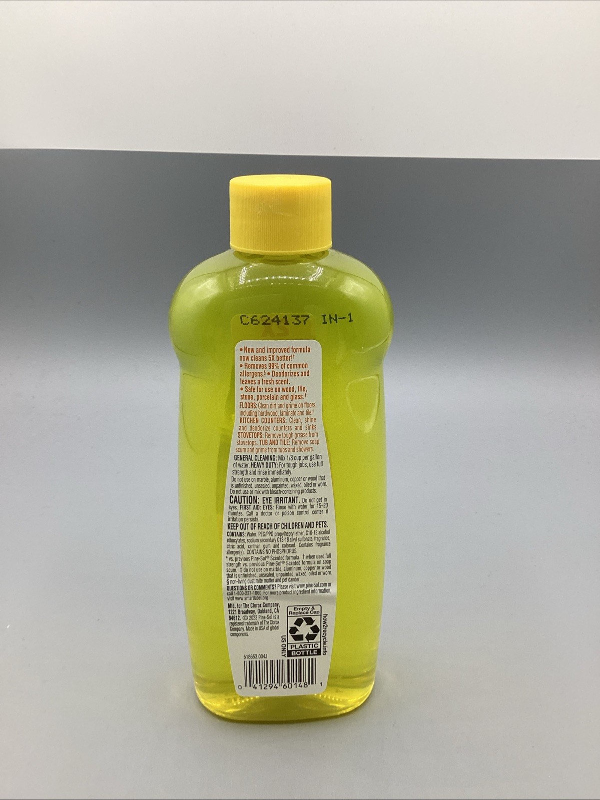 Pine-Sol Multi Surface Cleaner-2X Concentrated Lemon Fresh Formula – 14 FL Oz