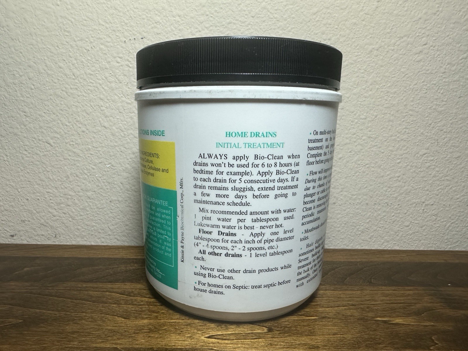 Bio-Clean Drain Septic 2 Lbs Cleans Drains- Septic Tanks – Grease Traps Bacteria