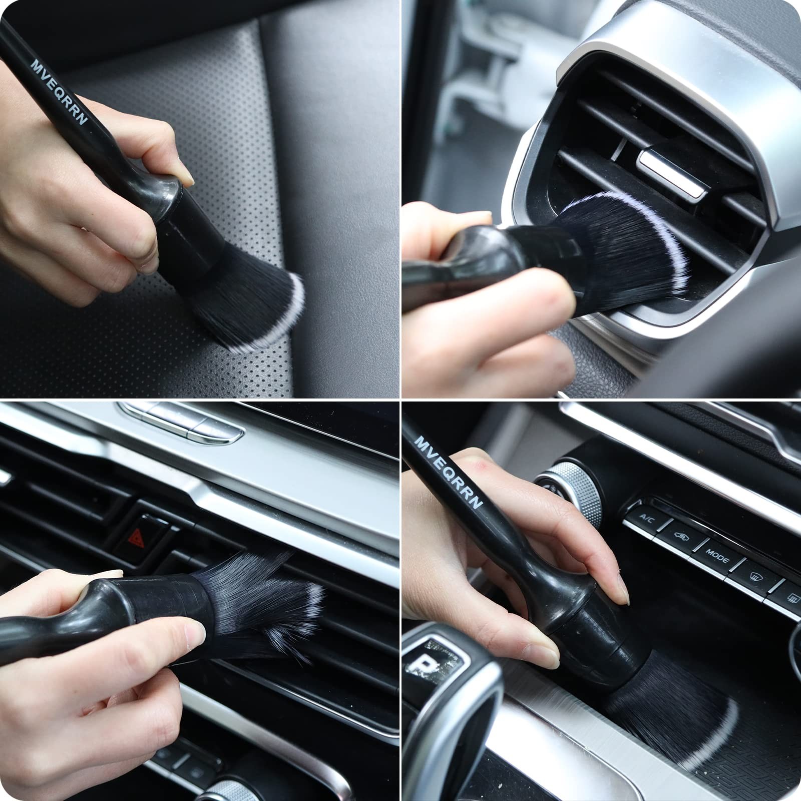 6pcs Car Detailing Brush Set-2pcs Boars Hair Car Detailing Brushes,2pcs Ultra…