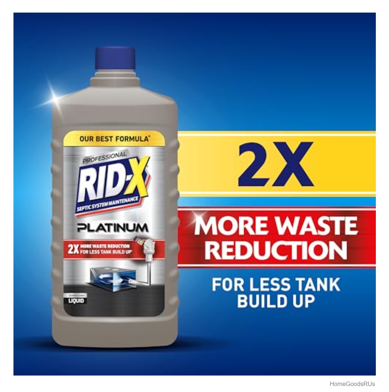 Septic Tank Treatment Platinum Liquid 6 Month Supply 2x Waste Reduction
