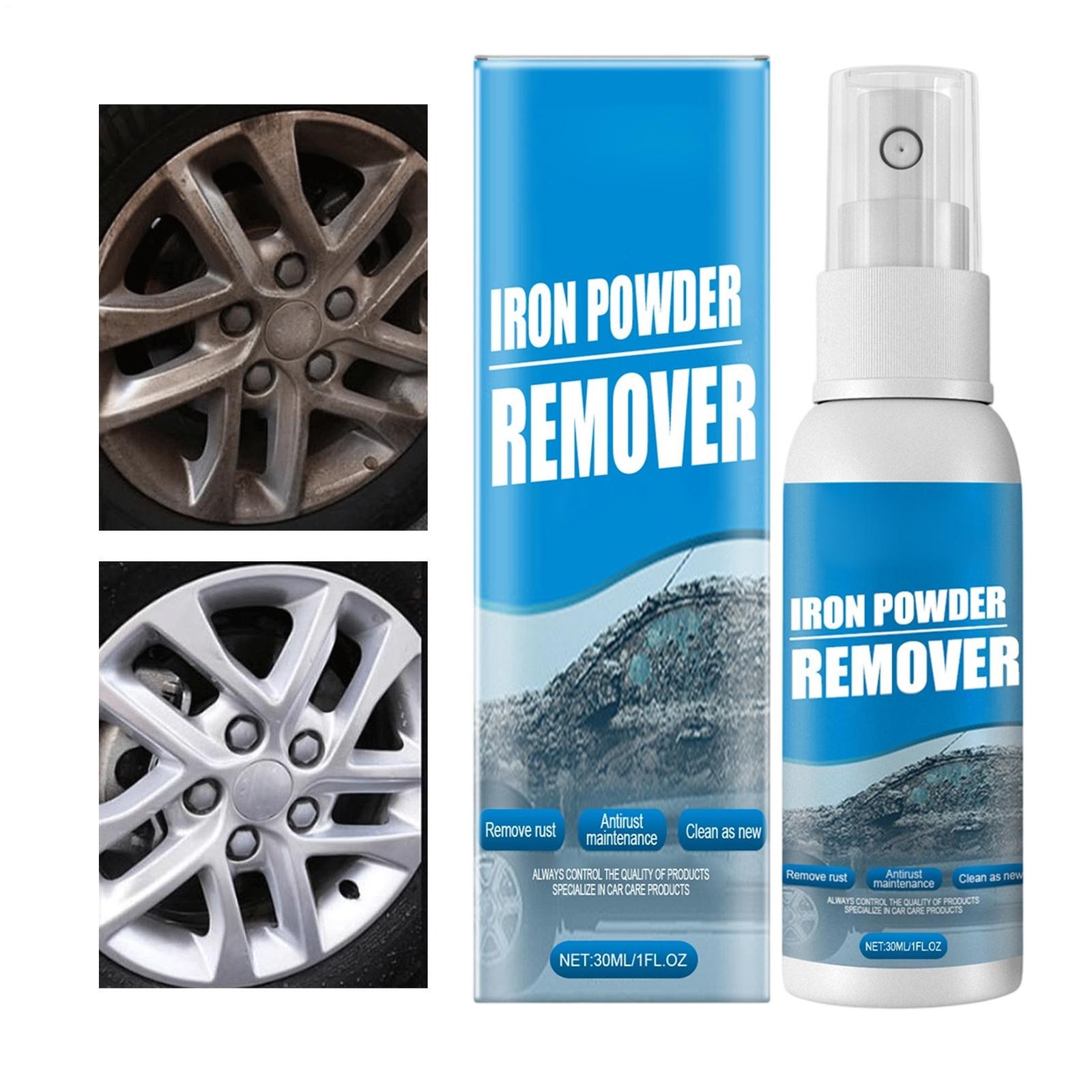 Metal Rust Remover For Car 30ml Protective Fast Acting Stain Removal Spray