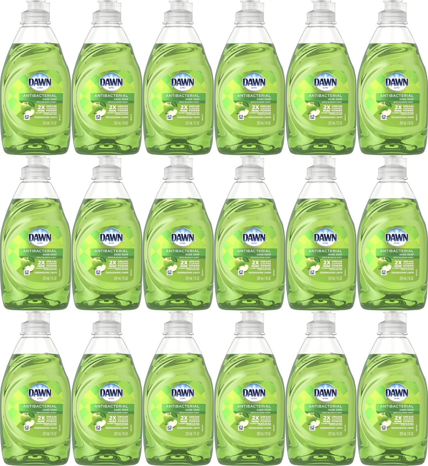 (18 Pack) Dawn Dishwashing Liquid Soap, Apple Blossom 7oz Exp 9/21