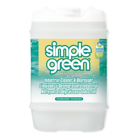 SIMPLE GREEN 2700000113006 Industrial Cleaner and Degreaser, Concentrated, 5