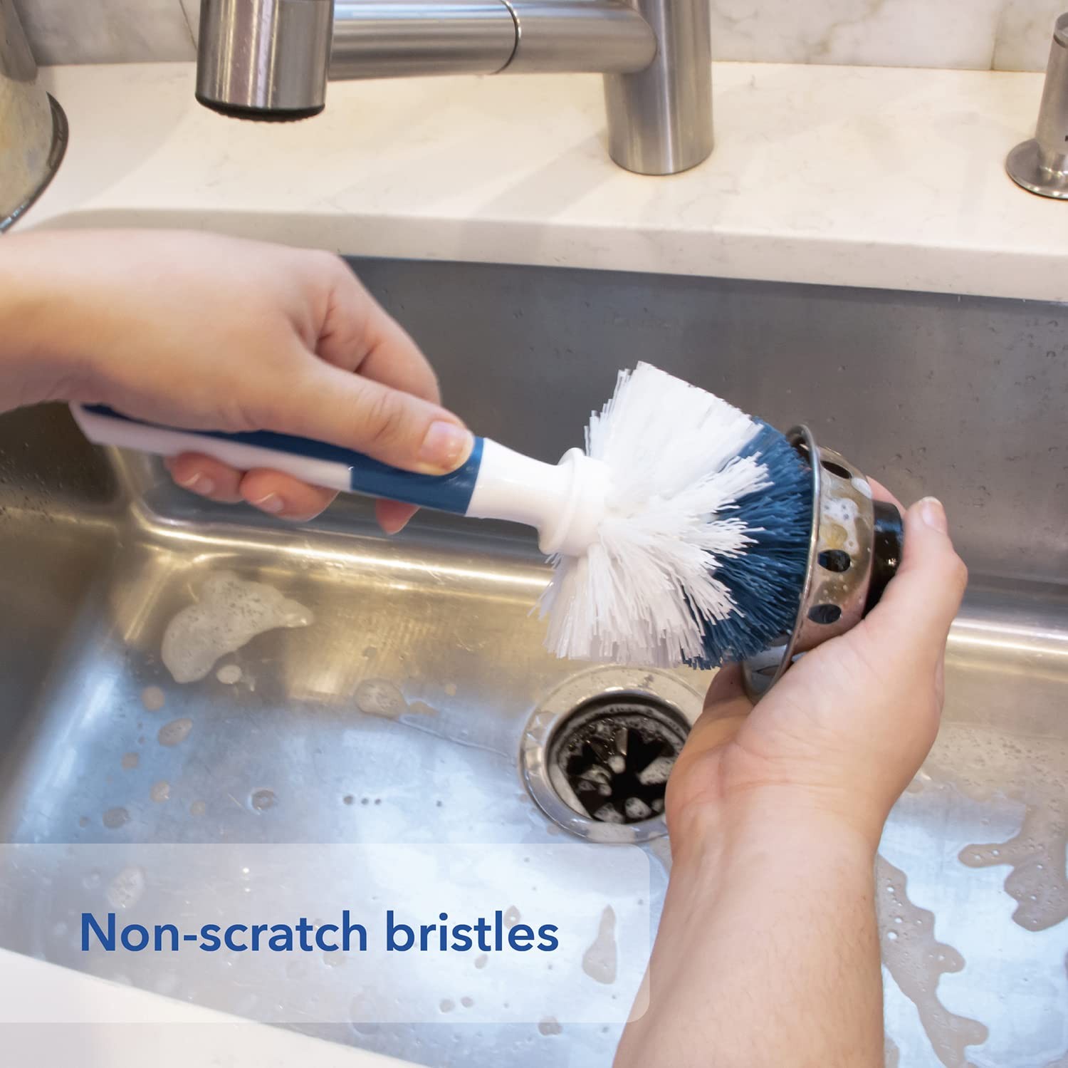 Kitchen Scrub Brush Dish Washing Scrubber Small Sink & Dish Scrub Brush 9.5-Inch