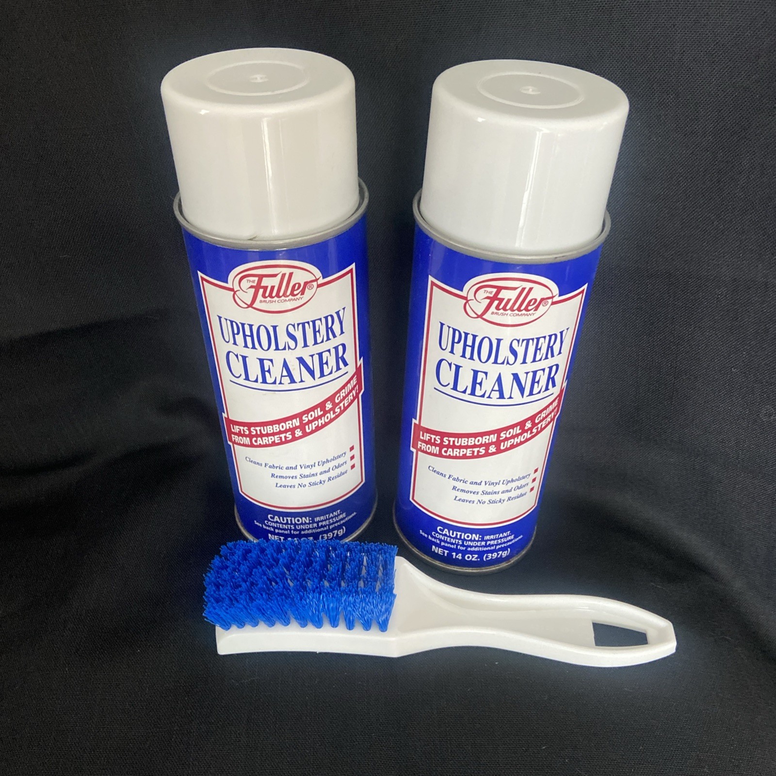 2 Vtg FULLER BRUSH CO UPHOLSTERY CLEANER 14oz Carpet/Upholstery Vinyl Rayon Etc
