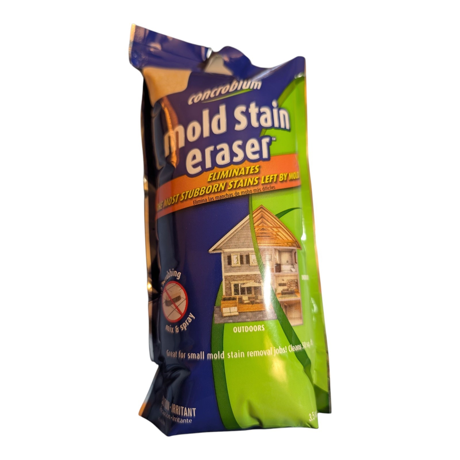 = Concrobium Mold Stain Eraser 3.5 ounce Packet Treats 50 Square Feet 3.5 OZ