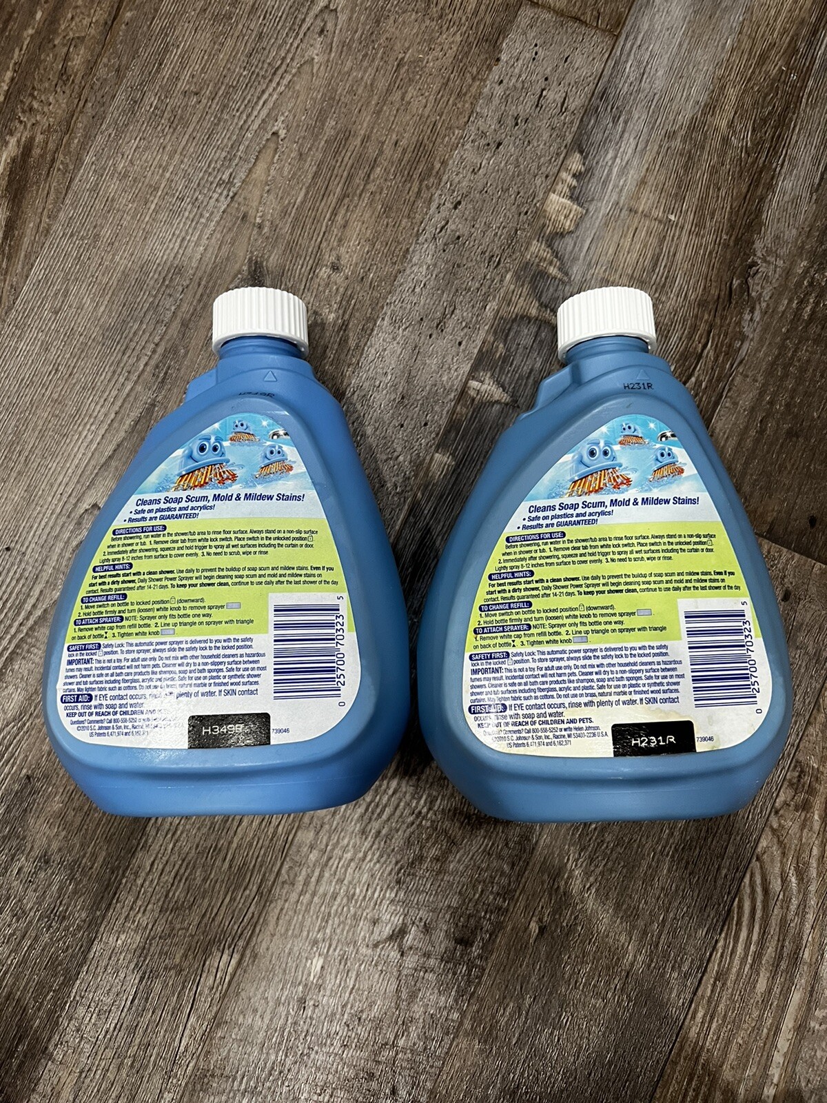 LOT OF 2 Scrubbing Bubbles Daily Shower Bath Power Sprayer REFILL 30 FL OZ HTF