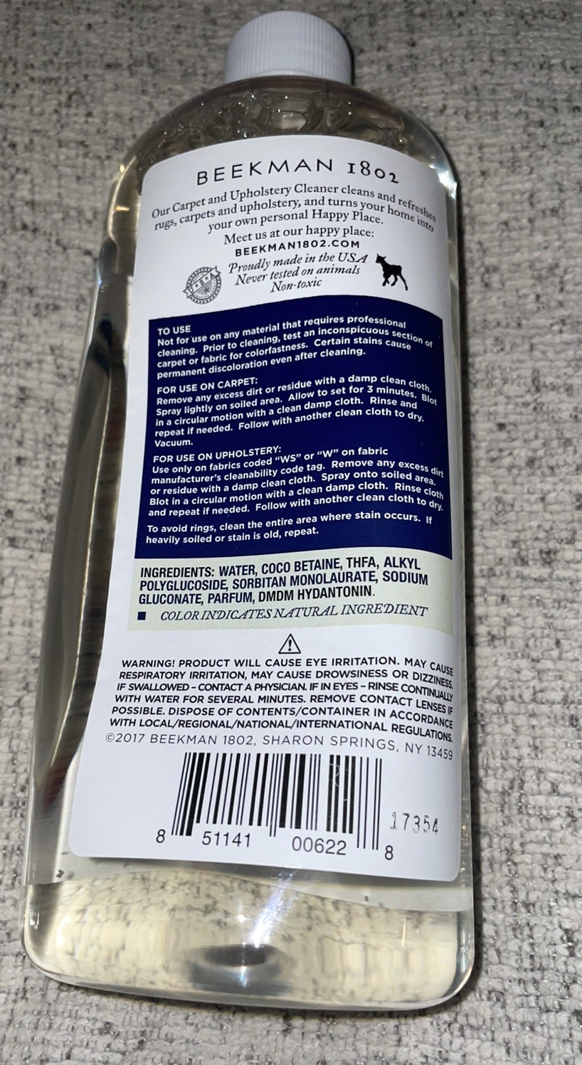 Beekman 1802 Happy Place 20 oz. Carpet and Upholstery Fabric Cleaner spray. New