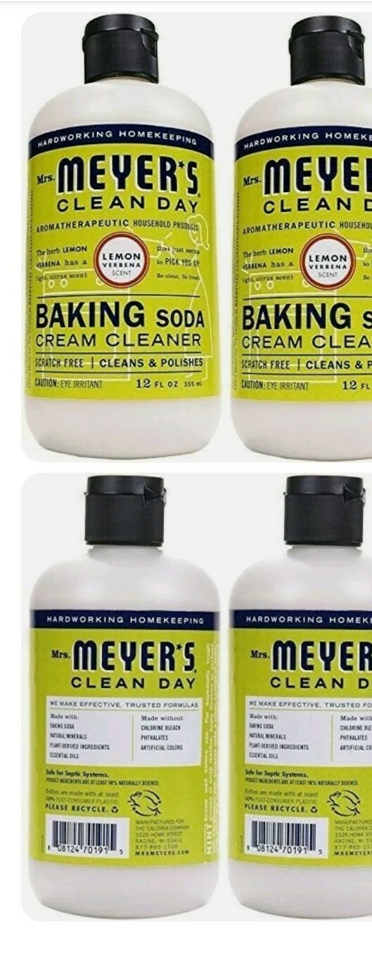 (6) Mrs. Meyer’s Baking Soda Cream ~ New Case of 6 Brand New 2022 Stock FRESH