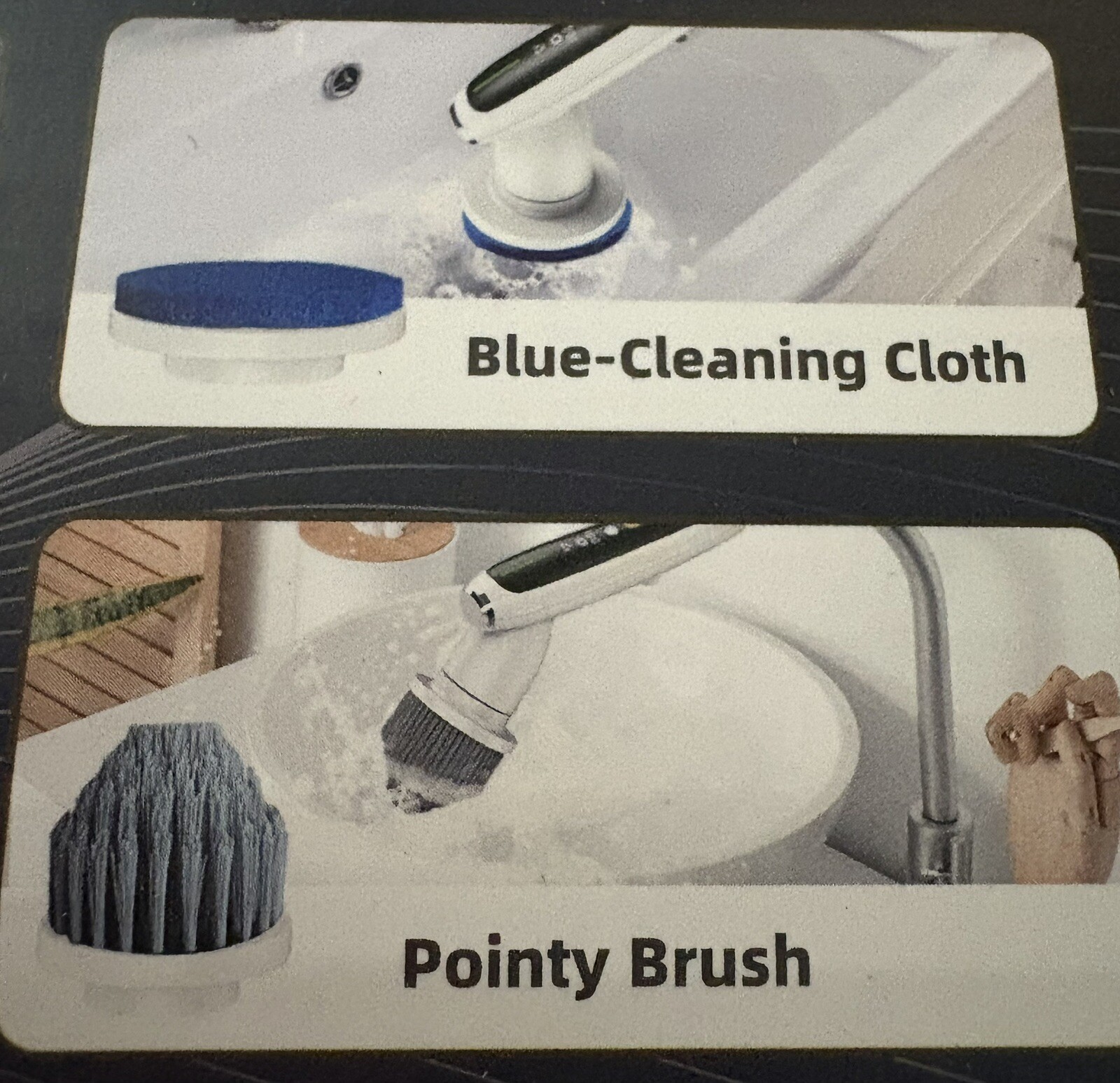 Smart Electric Spin Scrubber 5 Cleaning Brushes