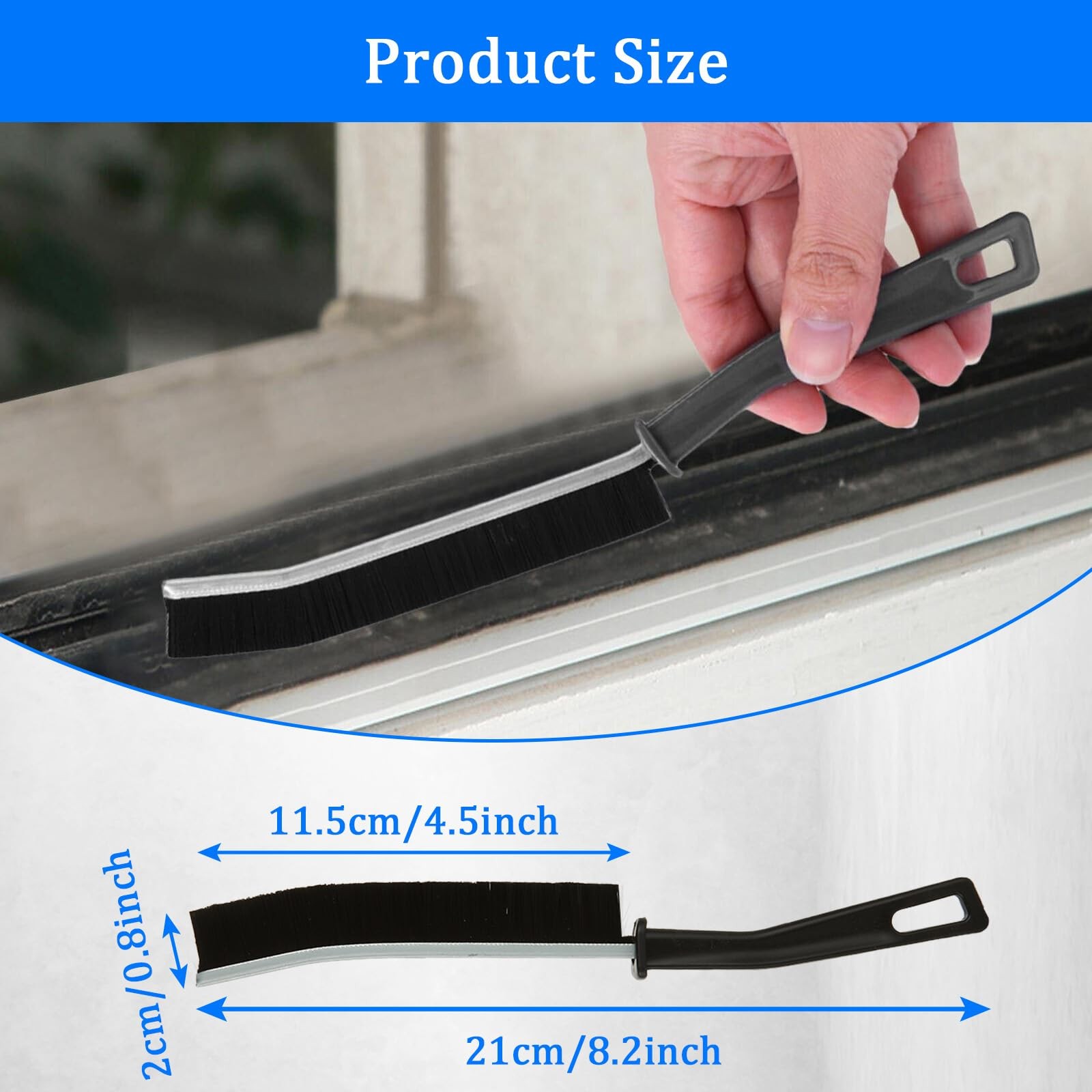 30 PCS Hard Bristle Crevice Cleaning Brush Corners Cleaning Brush Tool Slim G…