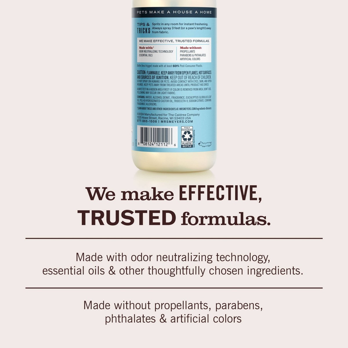 Mrs. Meyer’s Clean Day Liquid Coconut Scent Pet Odor Eliminator: 12 fl oz Spray