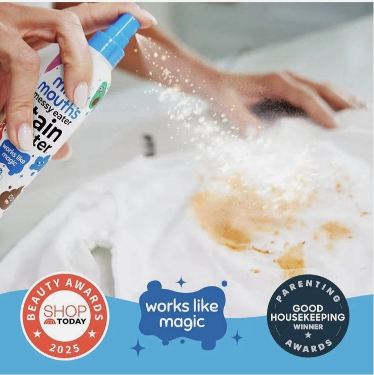 2 Pack Miss Mouth’s Messy Eater Stain Treater Spray – 4oz Stain Remover – Newbor