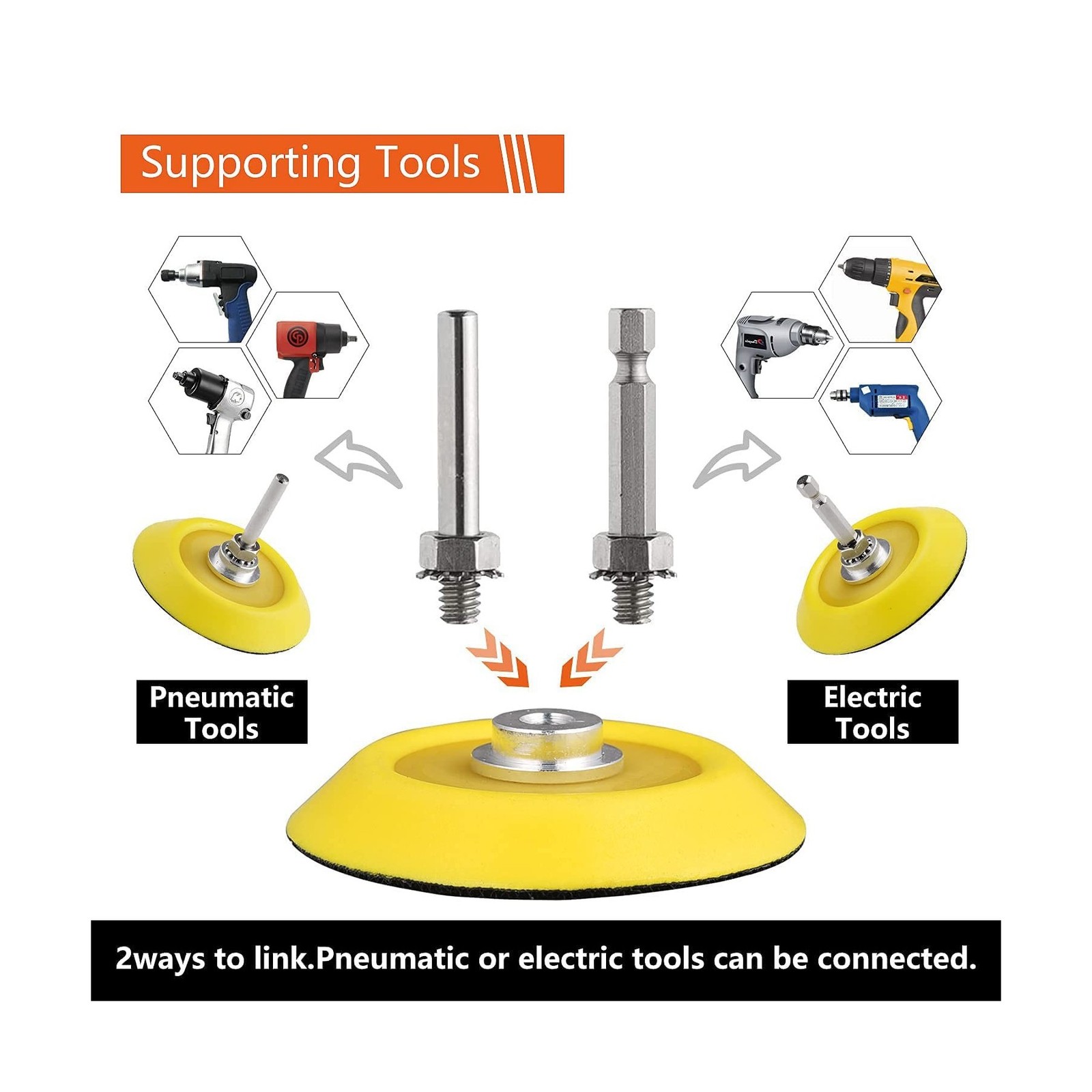 3 inch Drill Polishing Kit Buffer Sanding Attachment Car Head Light… Fast Ship