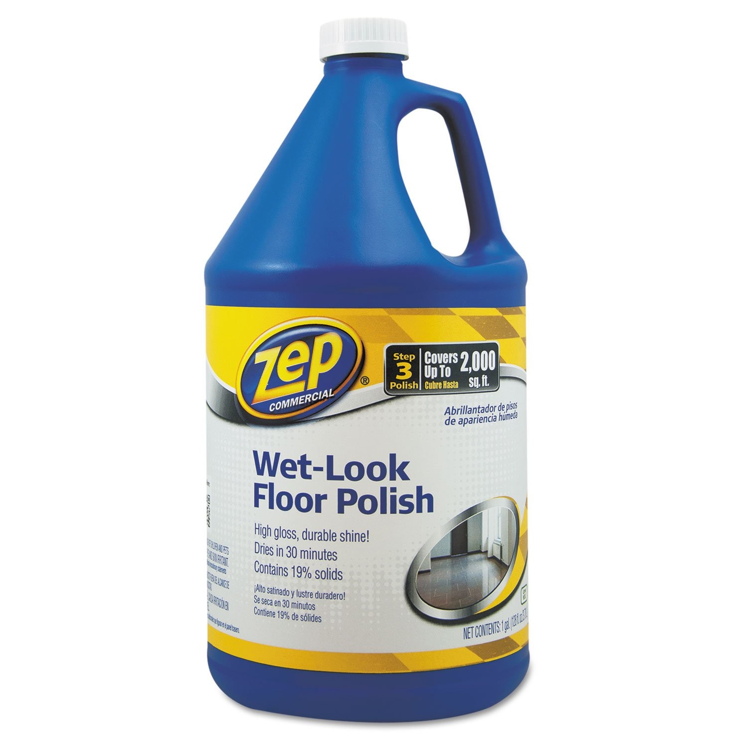 Heavy Duty Floor Polish 1 Gallon Wet Look Shine Long Lasting Durable Made in USA