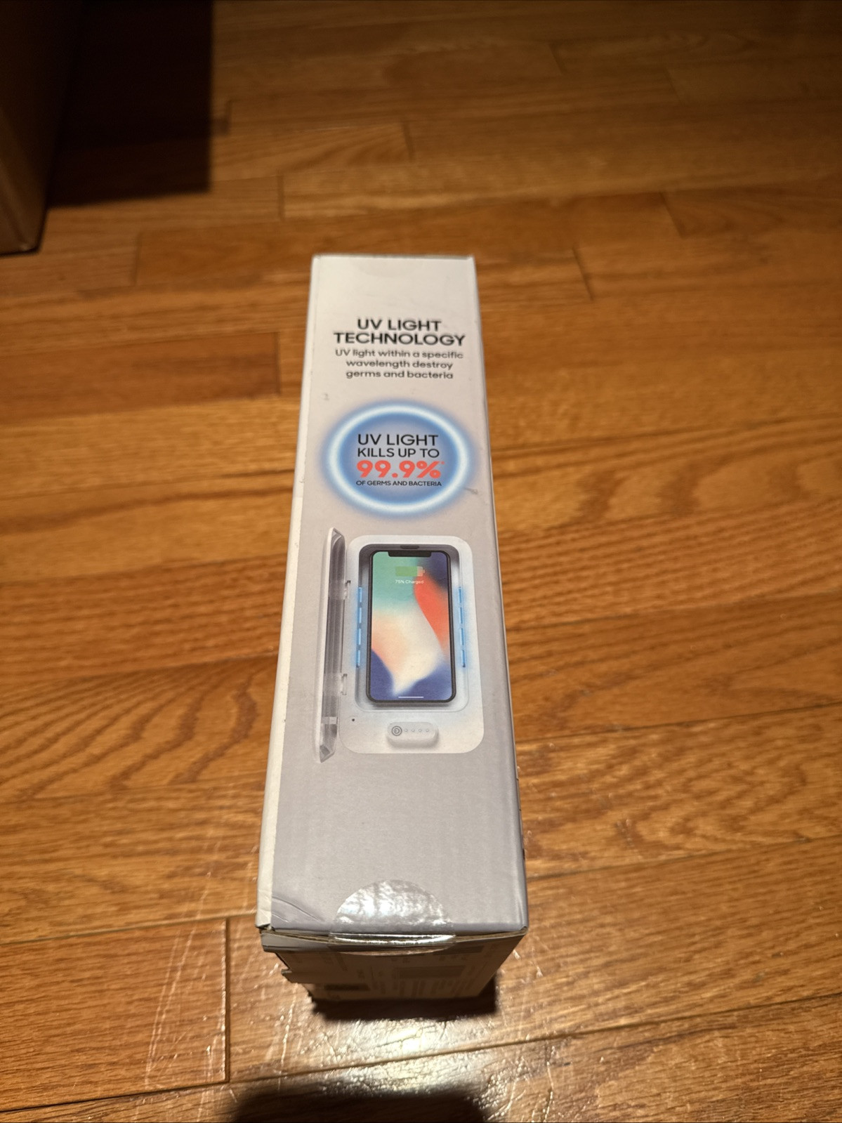 Sharper Image UV-Zone Phone Sanitizer New