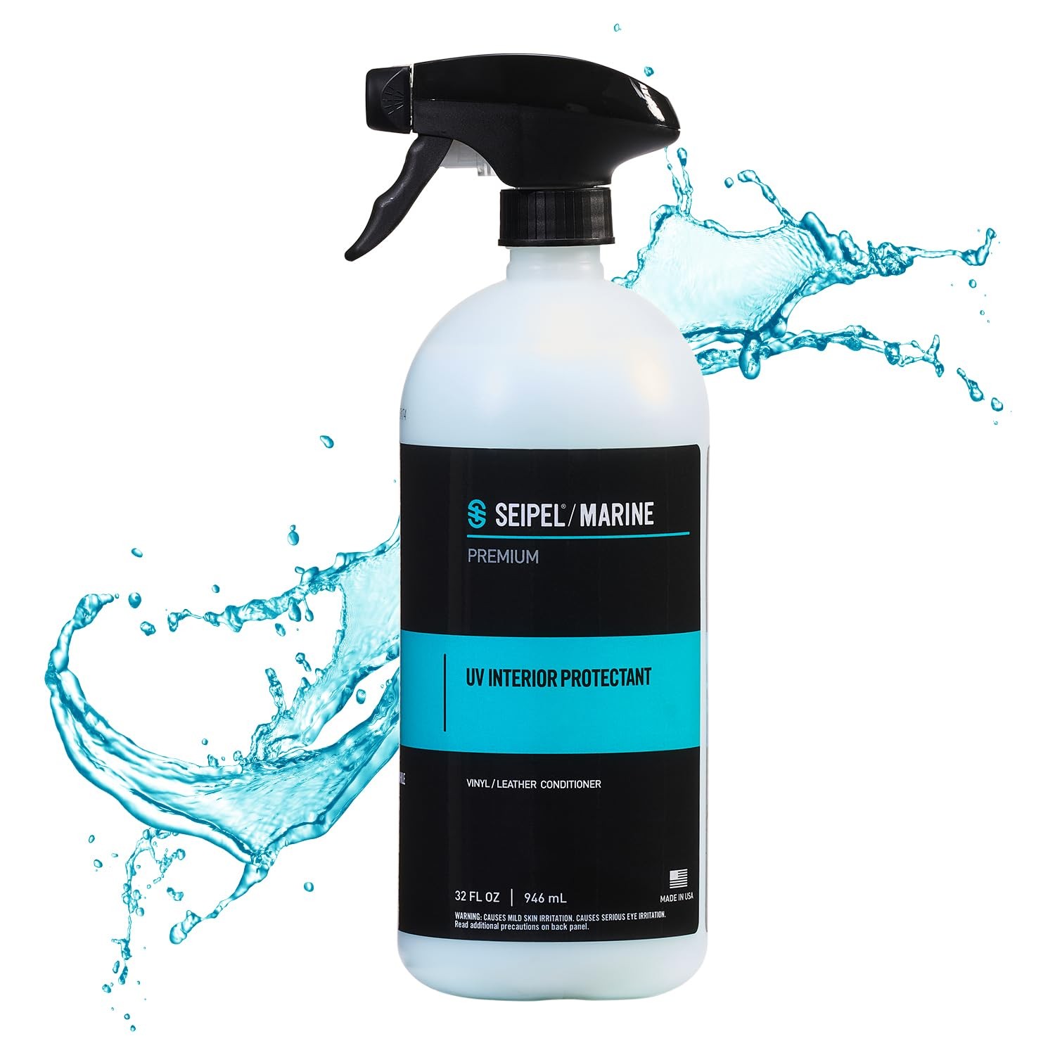 Boat Interior Protectant Spray 32oz – Vinyl Cleaner & UV Protectant for Boats…