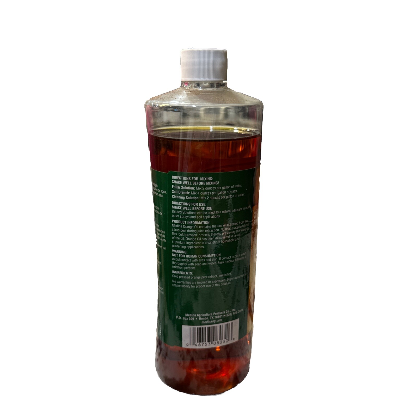 Medina Orange Oil Cleaner Concentrate – 1 Quart