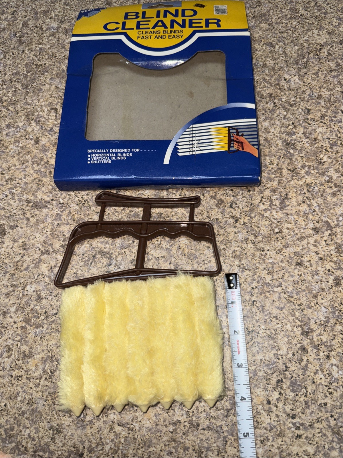 MINI BLIND CLEANER Window Venetian 7 Rollers 4”Dusting Cleaner Tool Duster Brush