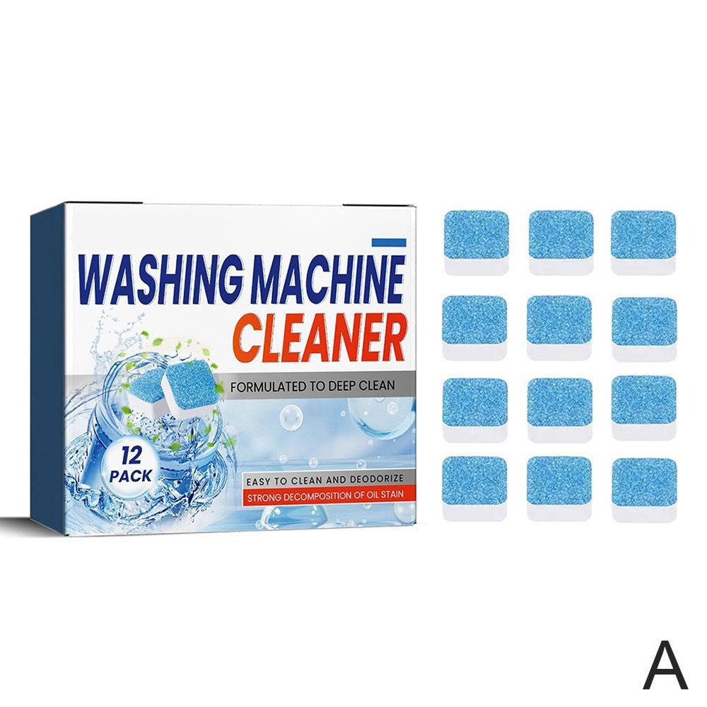 12/24pcs Washing Machine Cleaner Descaler Deep Cleaning Tablets Efficient