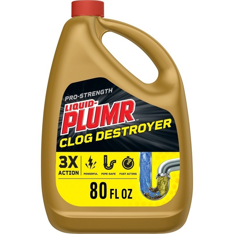 Pro-Strength Clog Remover Gel Drain Cleaner Pipe Guard Safe Septic Systems