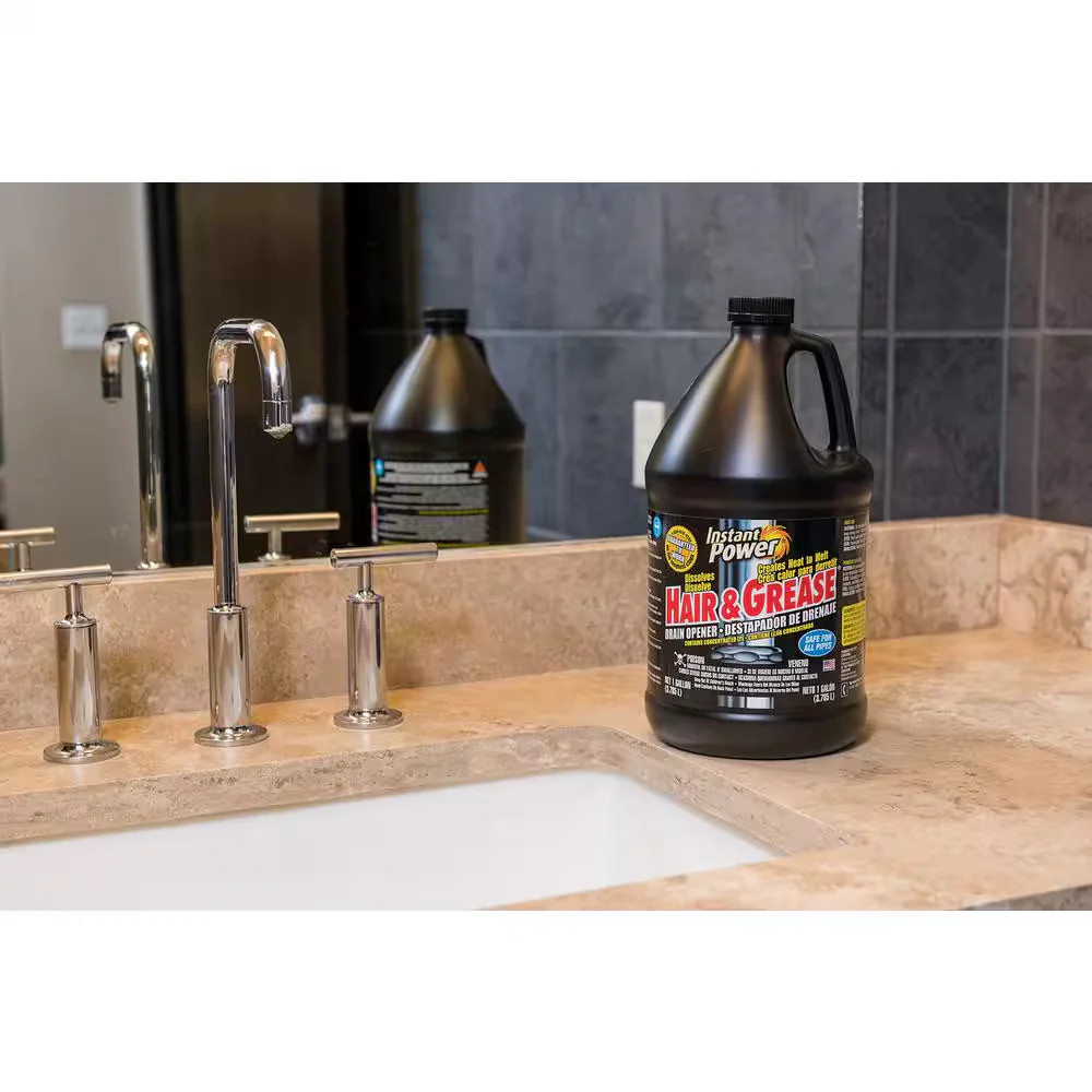 128 oz Hair & Grease Drain Cleaner Powerful Clog Remover