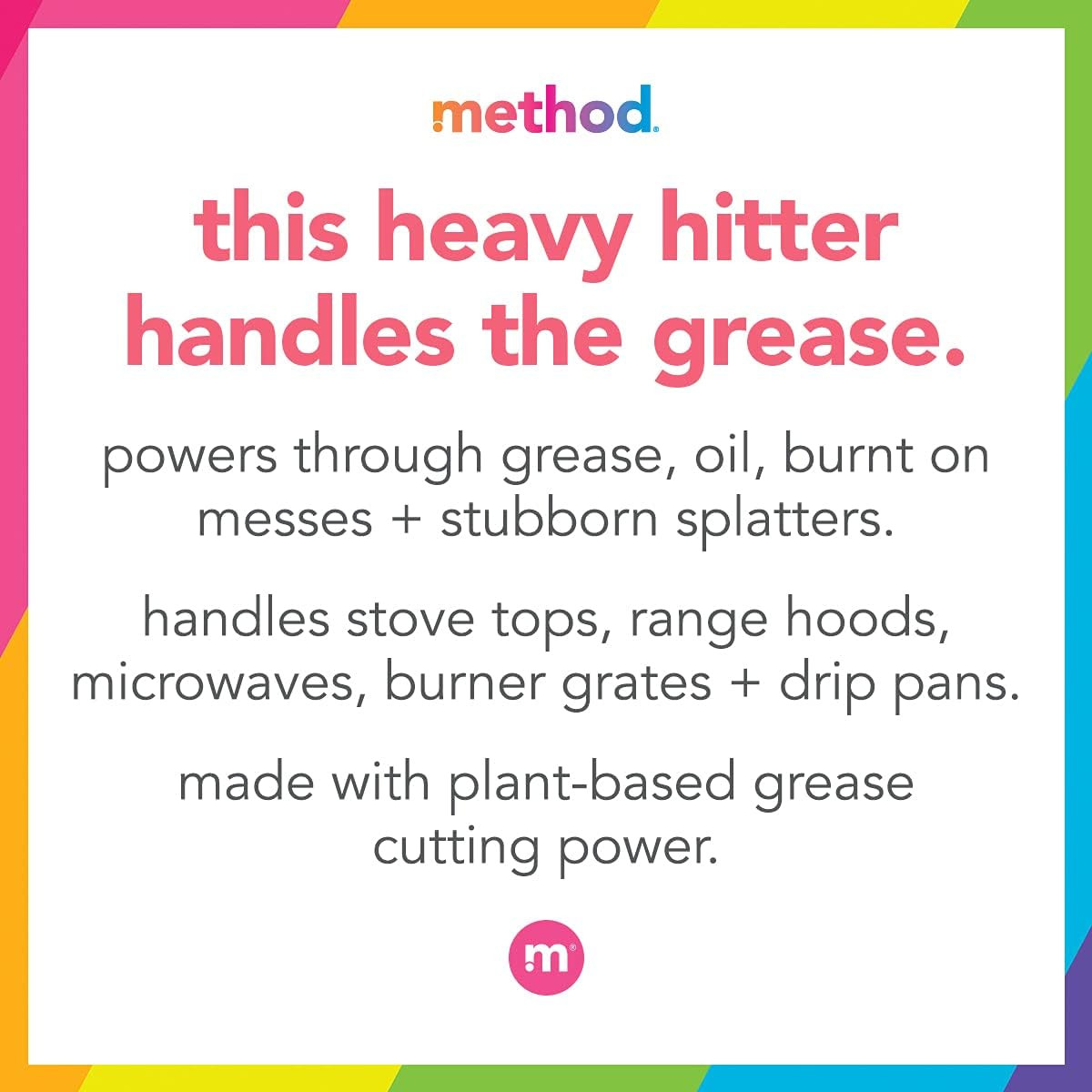 Method Heavy Duty Degreaser, Lemongrass Scent, Oven Cleaner & Stove Top Cleaner,