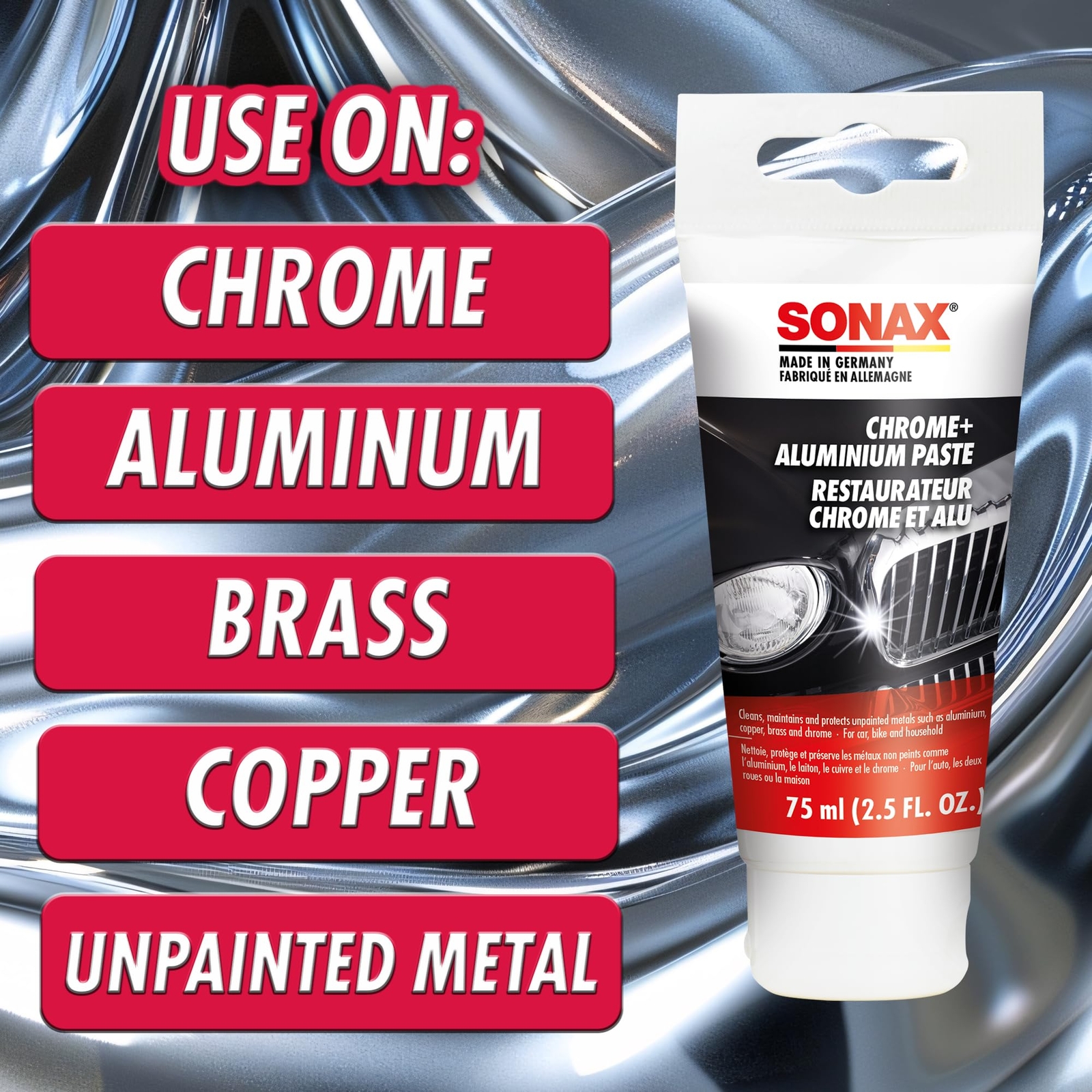 308000 Chrome & Aluminum Paste 2.5 Oz.