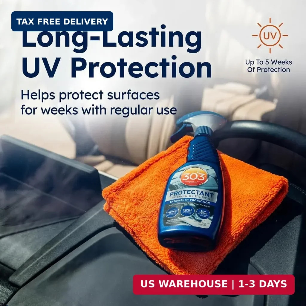 303 Automotive Protectant for Vinyl, Plastic & Rubber, 16 oz | Protects interior