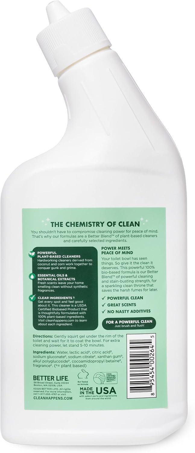 Toilet Bowl Cleaner – Tea Tree & Peppermint Scent Cleaning Gel – Liquid Bathroom